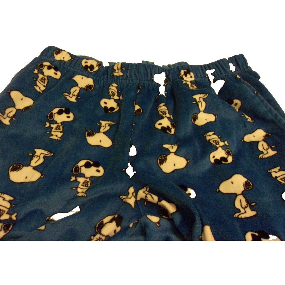 Peanuts Snoopy Size XL Lounging Pants Fleece Size XL Womens